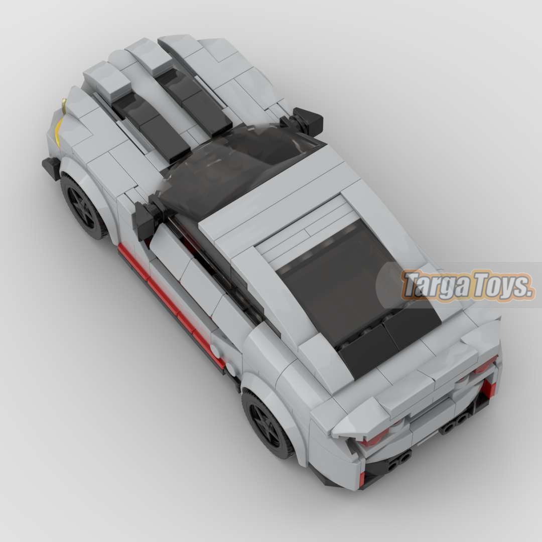 BMW M4 CSL made from lego building blocks