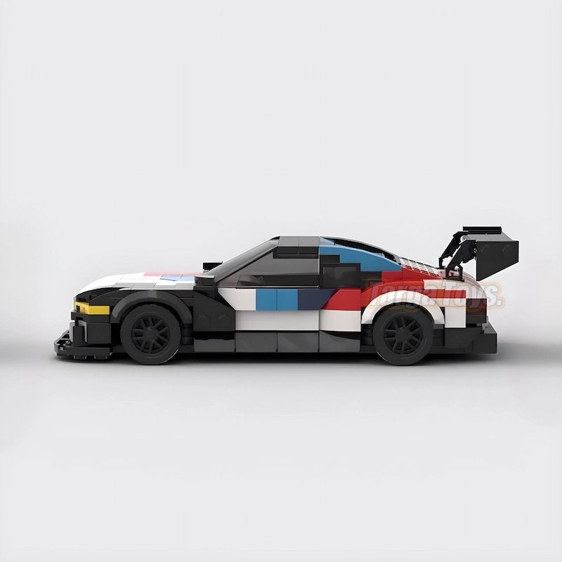 BMW M4 GT3 made from lego building blocks