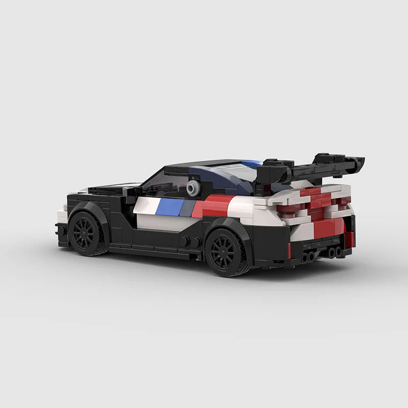 BMW M4 GT4 made from lego building blocks