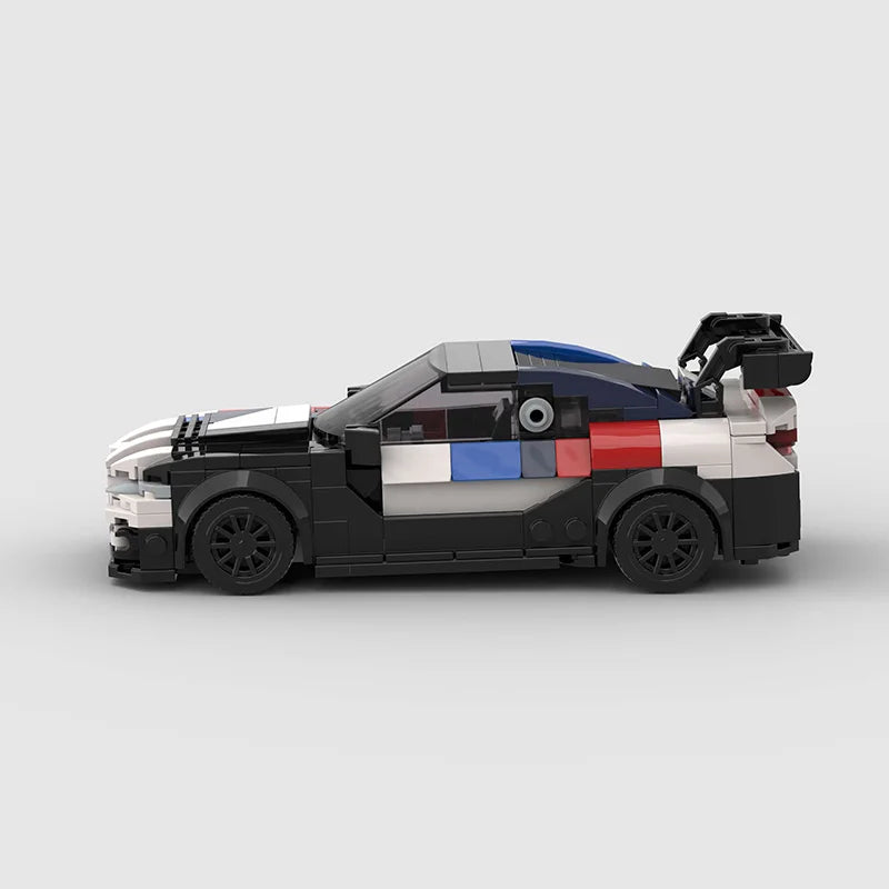 BMW M4 GT4 made from lego building blocks