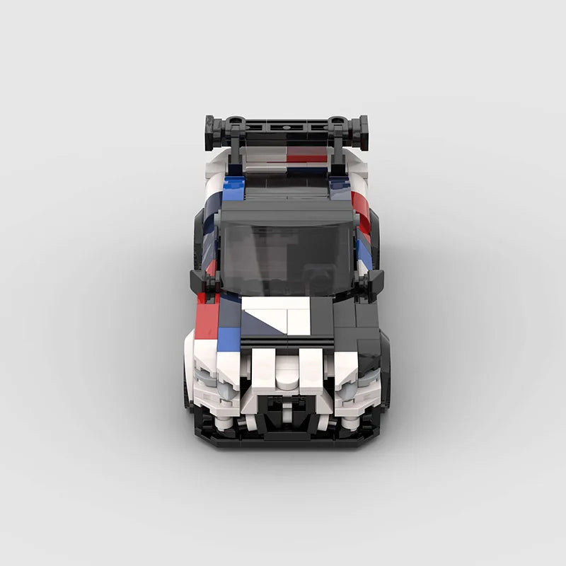 BMW M4 GT4 made from lego building blocks