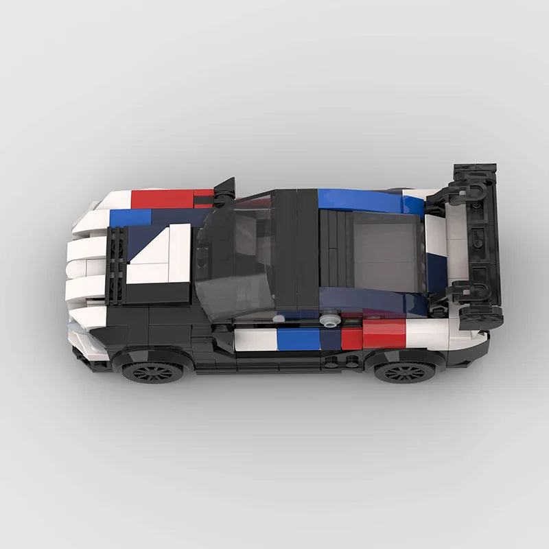 BMW M4 GT4 made from lego building blocks