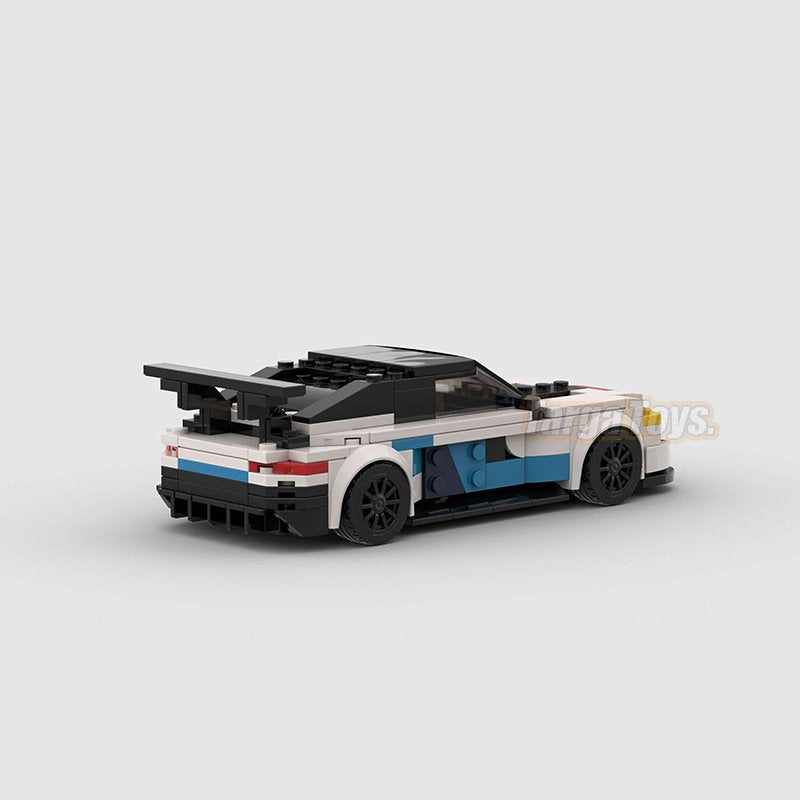 BMW M8 GT3 made from lego building blocks