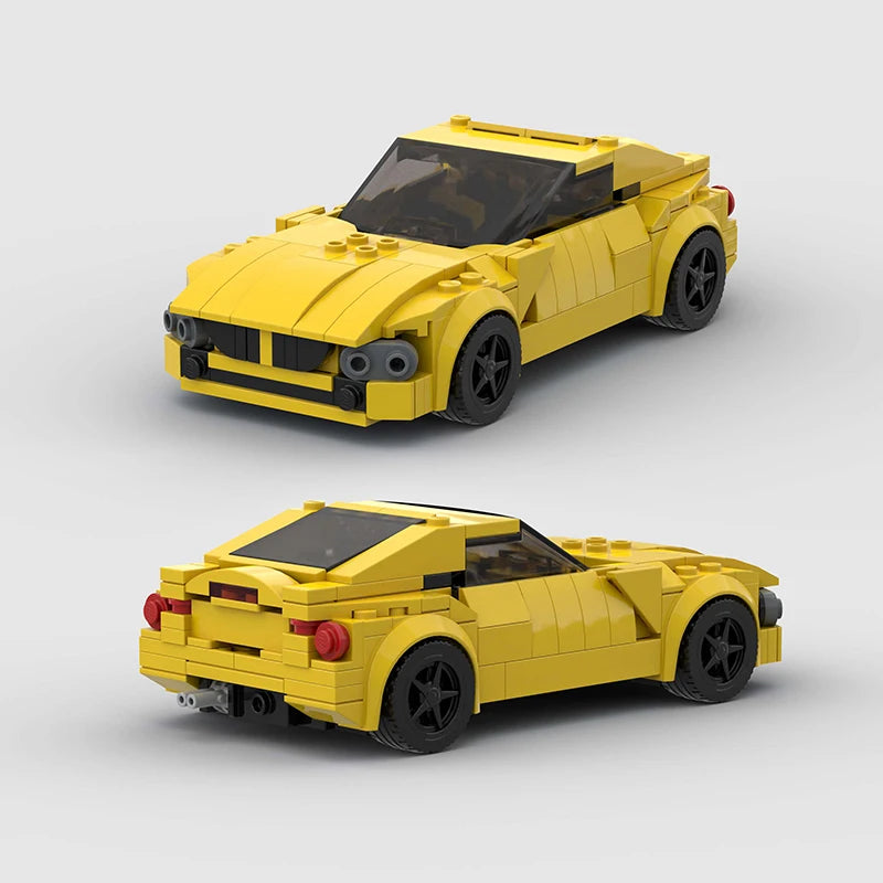 BMW Z4 made from lego building blocks