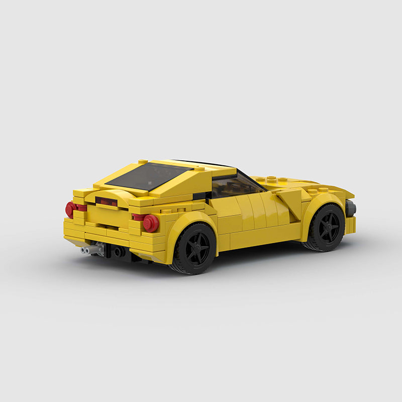 BMW Z4 made from lego building blocks