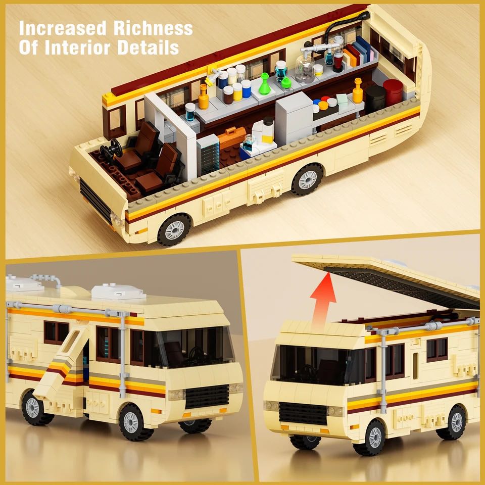 Breaking Bad RV made from lego building blocks