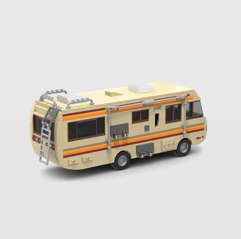 Breaking Bad RV made from lego building blocks