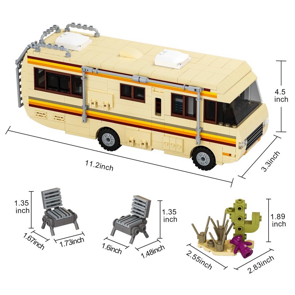 Breaking Bad RV made from lego building blocks