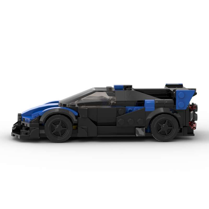 Bugatti Bolide made from lego building blocks