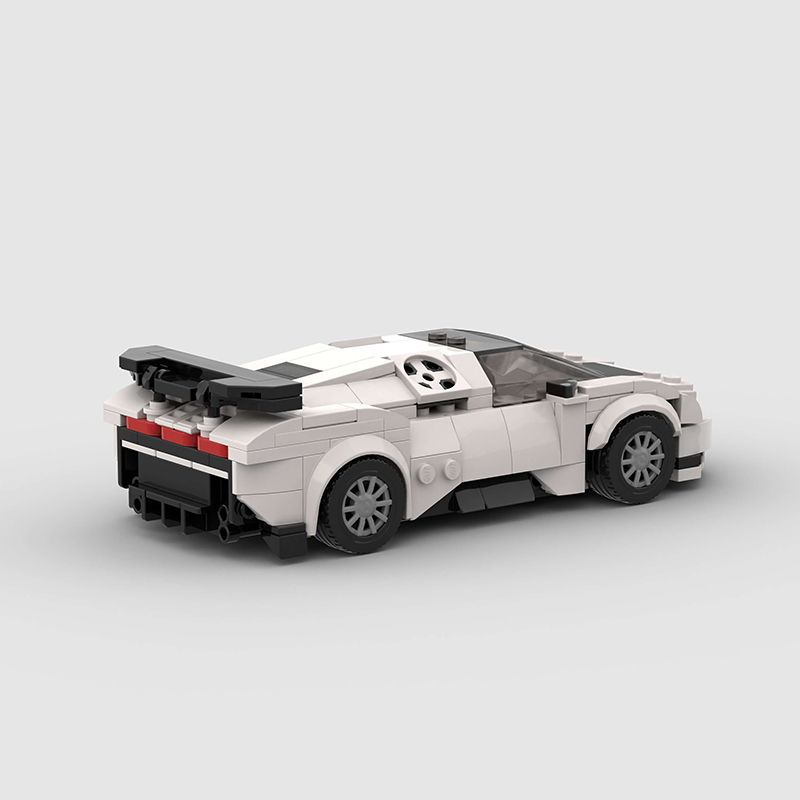 Bugatti Centodieci made from lego building blocks