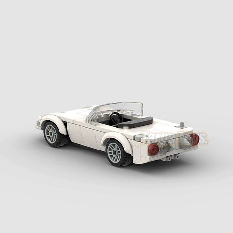 Toyota 2000 GT made from lego building blocks