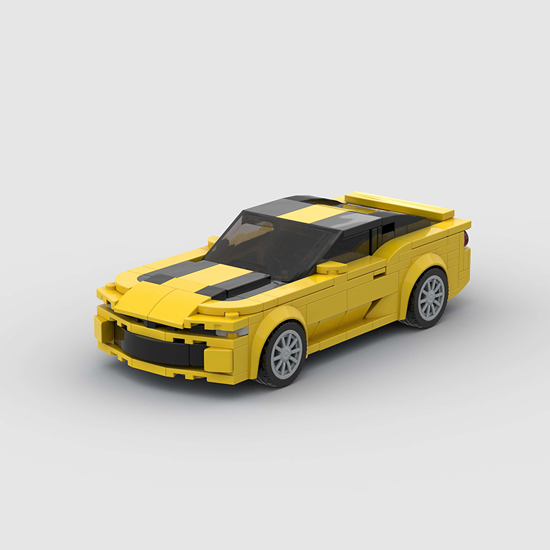 Image of Chevrolet Camaro Bumblebee Transformers - Lego Building Blocks by Targa Toys