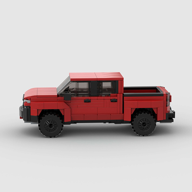 Chevrolet Silverado 1500 2019 made from lego building blocks