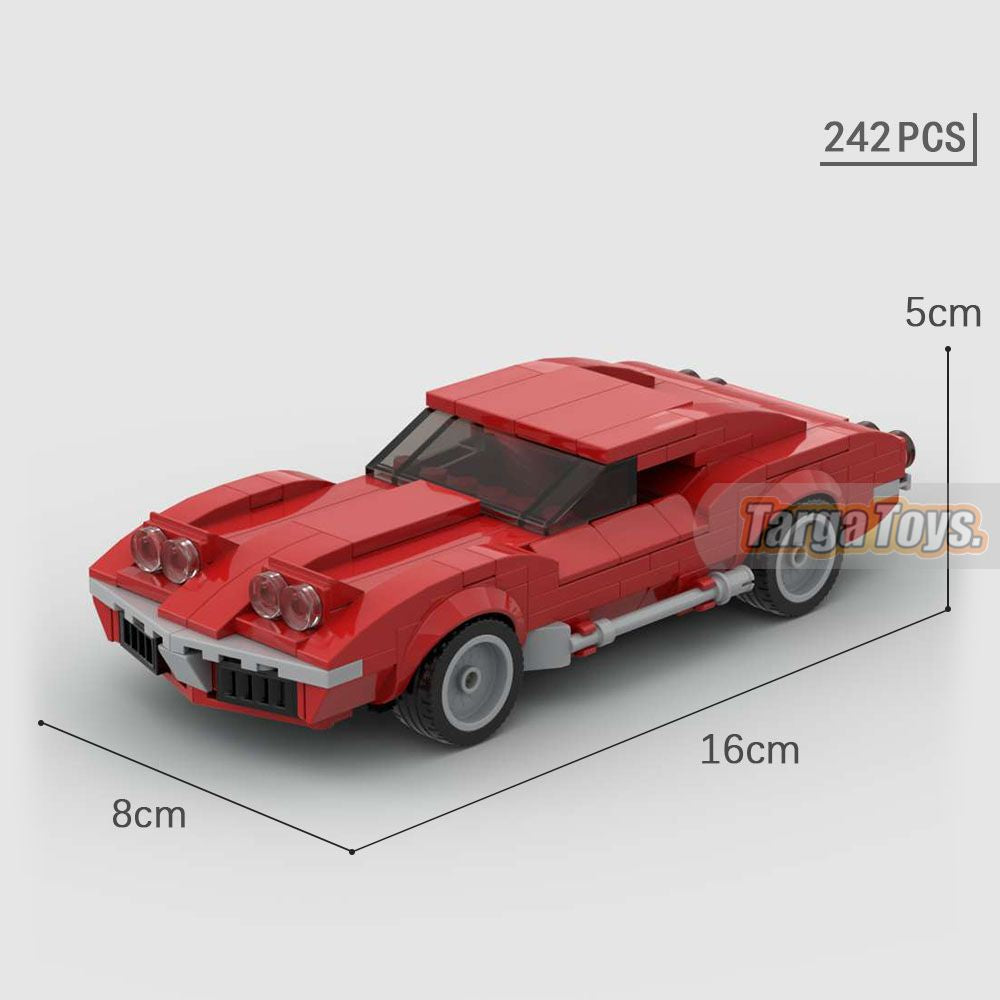 Corvette C3 Stingray 1971 made from lego building blocks