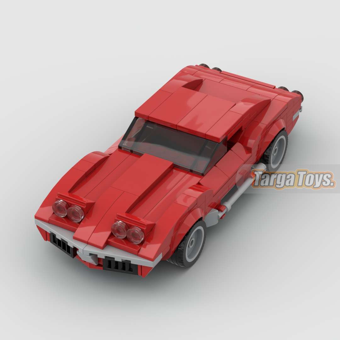 Corvette C3 Stingray 1971 made from lego building blocks