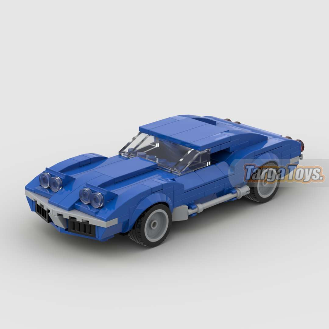 Image of Corvette C3 Stingray 1971 - Lego Building Blocks by Targa Toys