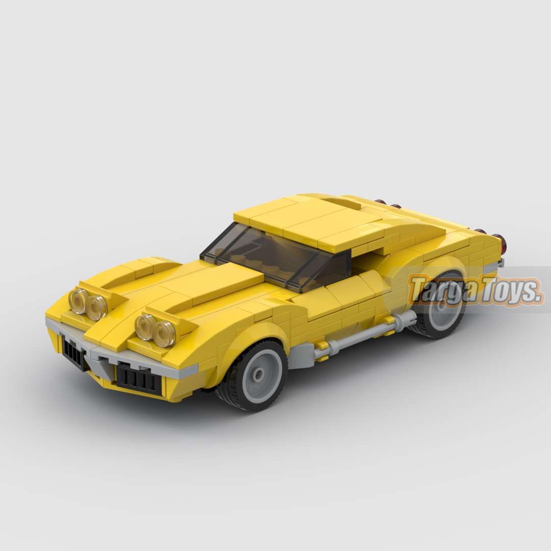 Corvette C3 Stingray 1971 made from lego building blocks