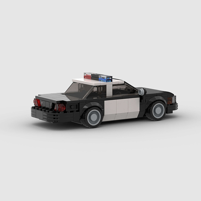 Crown Victoria Classic Police Car made from lego building blocks