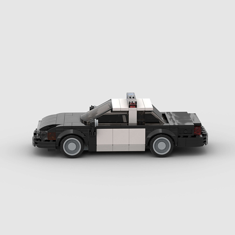 Crown Victoria Classic Police Car made from lego building blocks