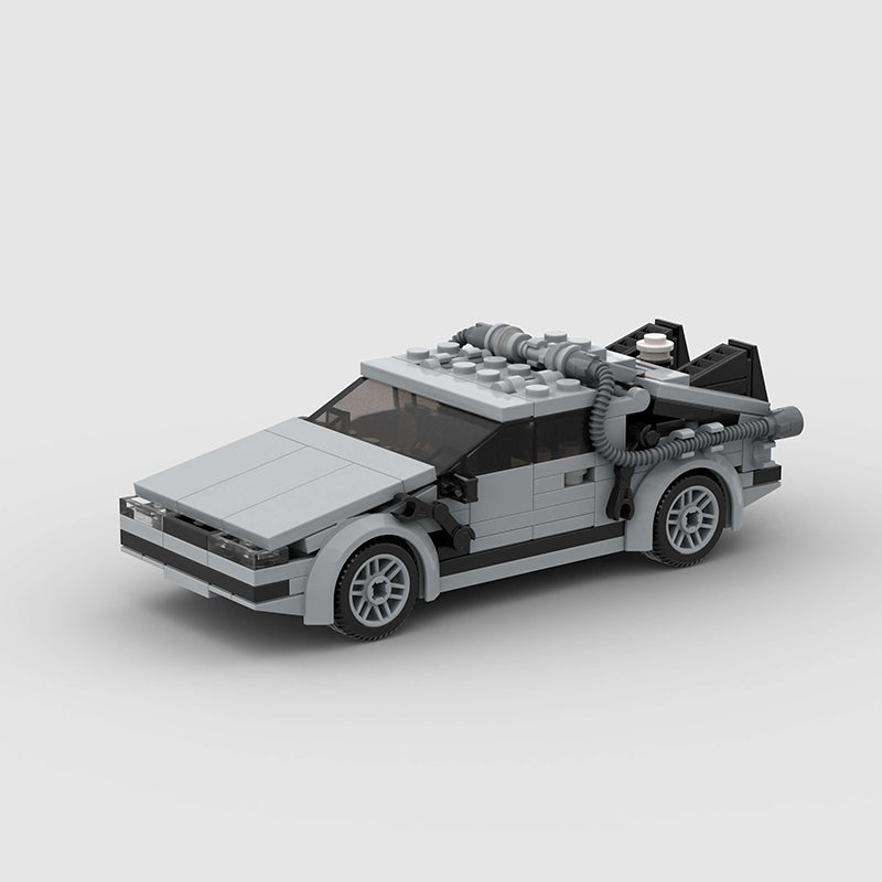 DeLorean DMC-12 made from lego building blocks