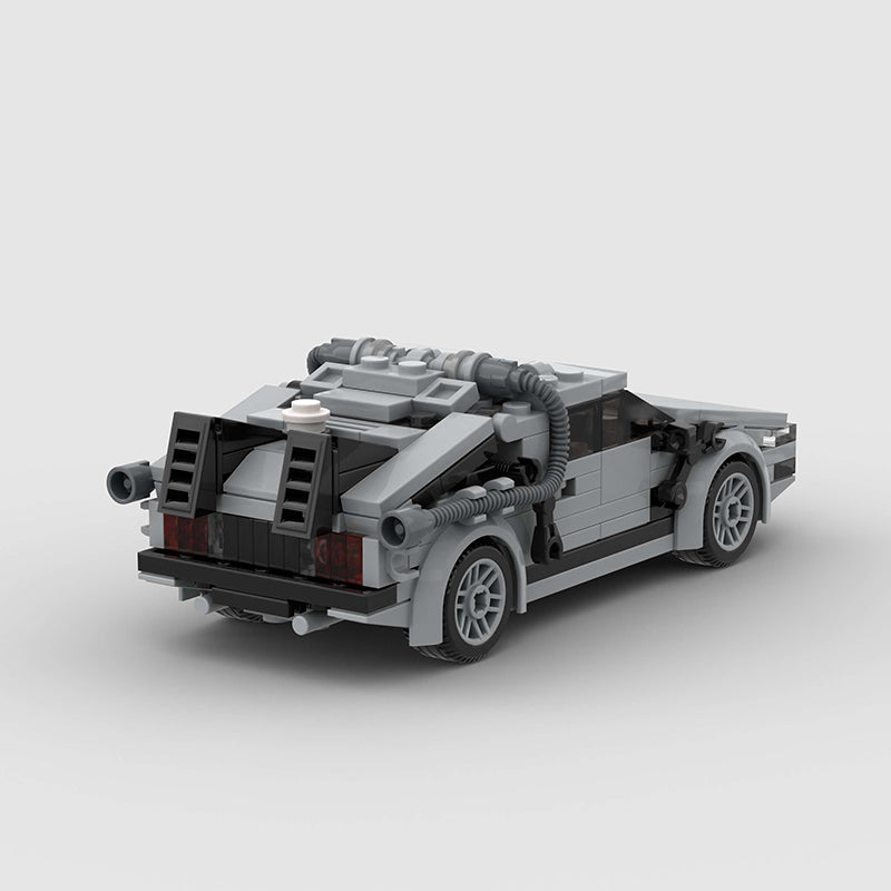 DeLorean DMC-12 made from lego building blocks