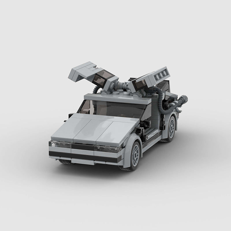 DeLorean DMC-12 made from lego building blocks