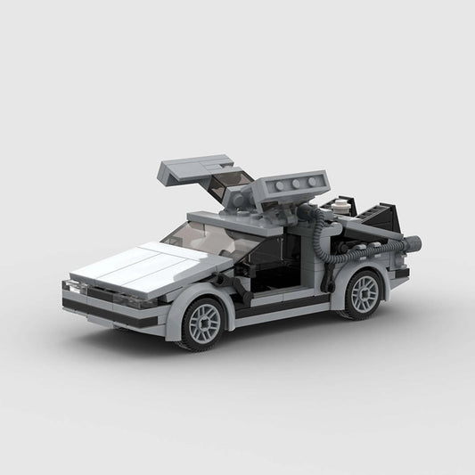 DeLorean DMC-12 made from lego building blocks