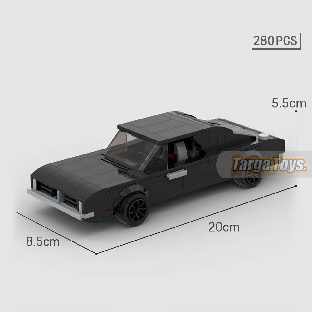 Dodge Charger Death Proof made from lego building blocks