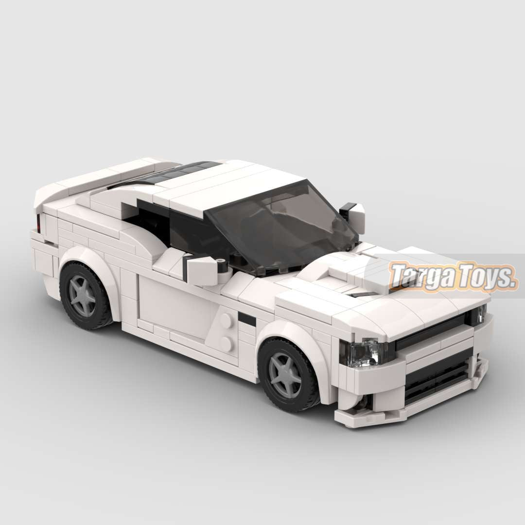 Dodge Charger HellCat made from lego building blocks