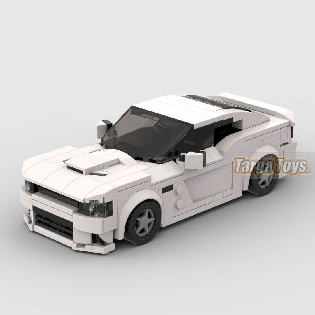 Dodge Charger HellCat made from lego building blocks