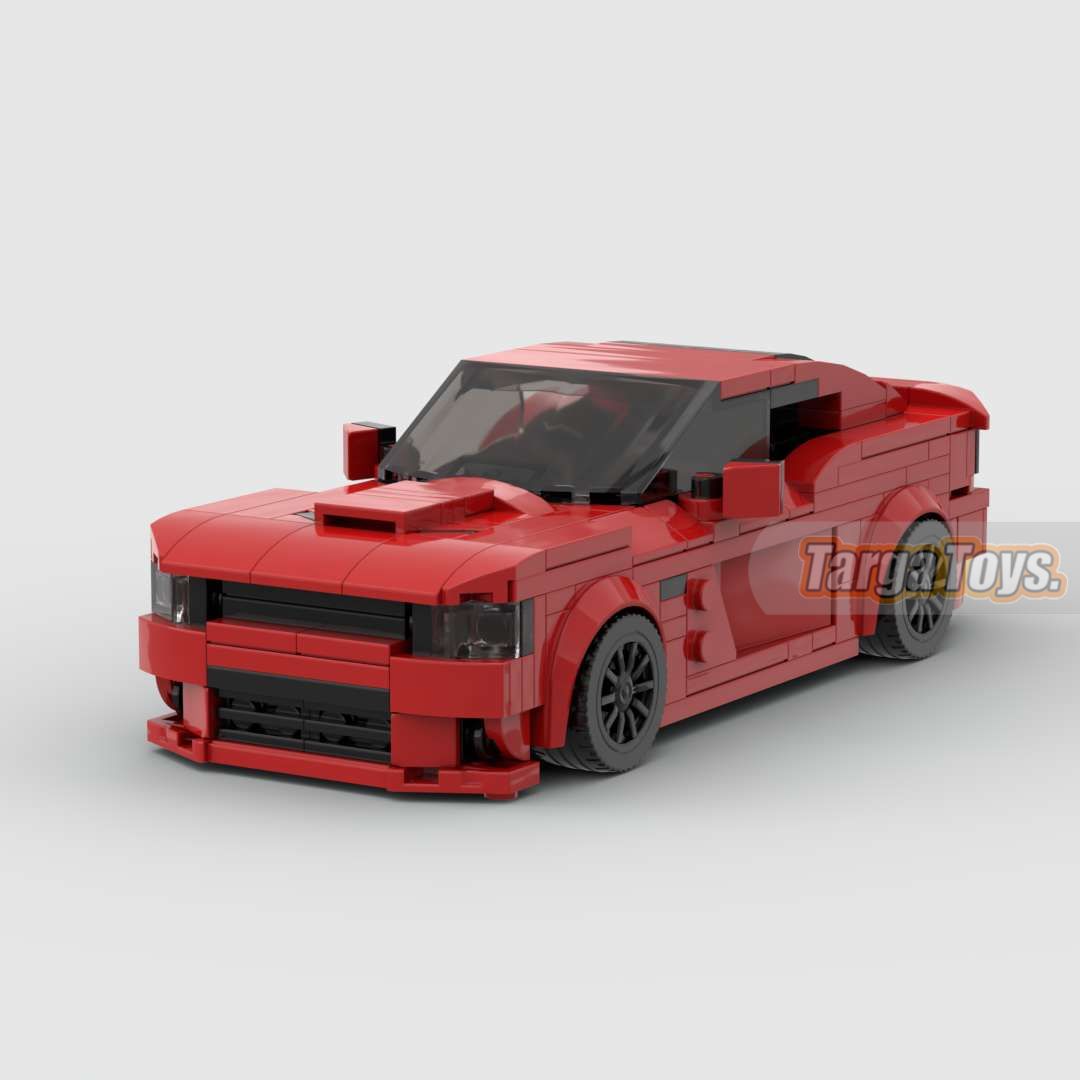 Dodge Charger HellCat made from lego building blocks