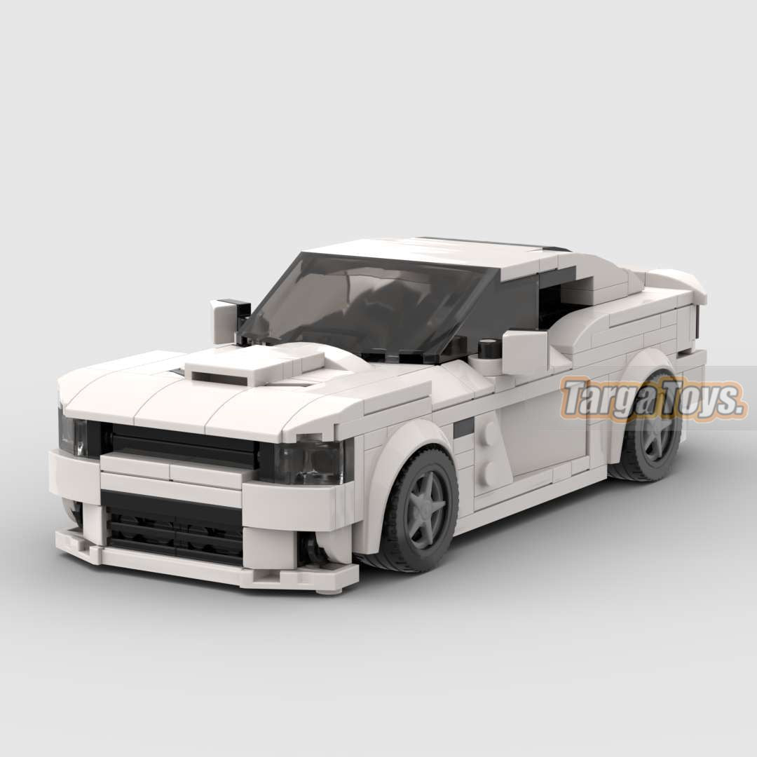 Dodge Charger HellCat made from lego building blocks