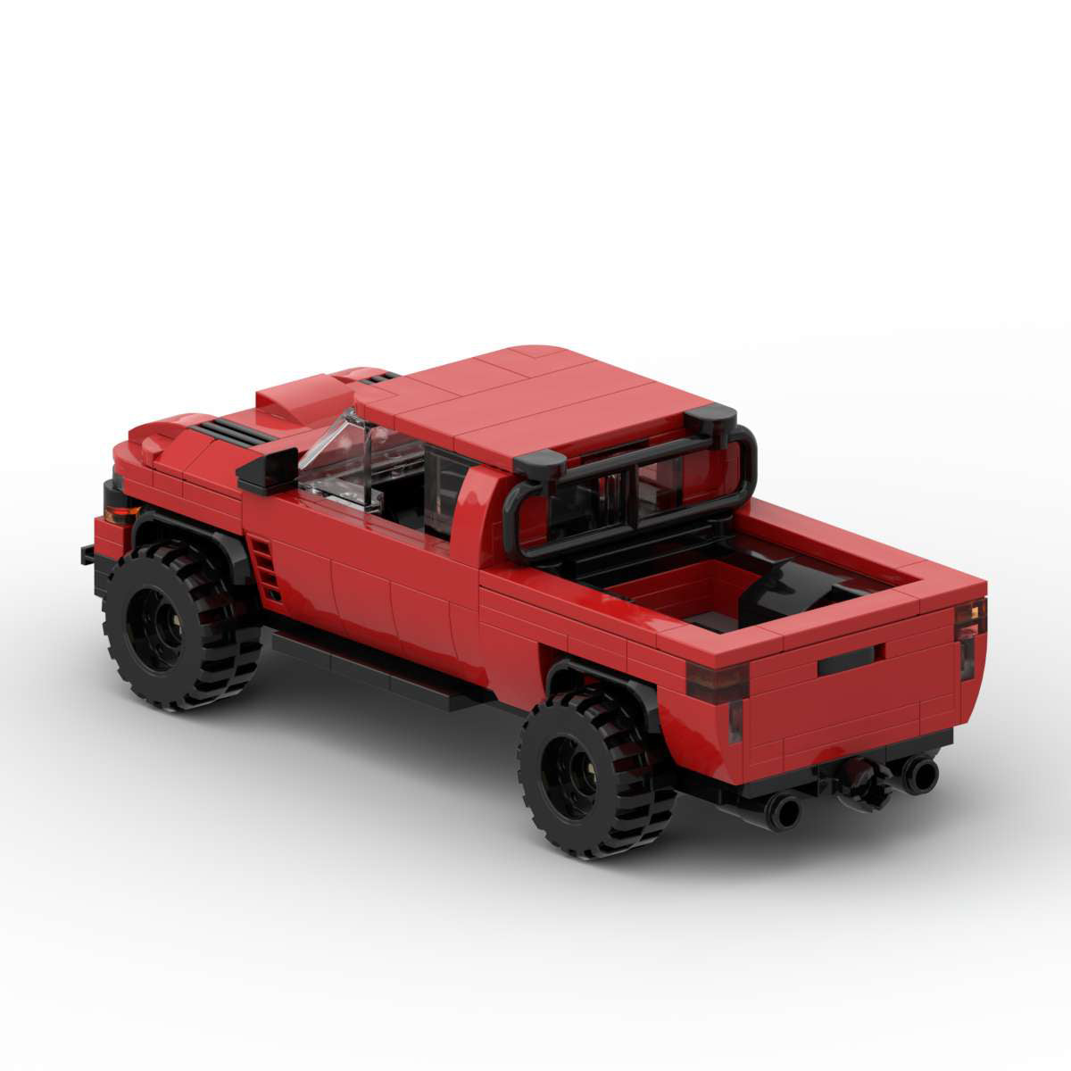 Dodge Ram 1500 TRX made from lego building blocks