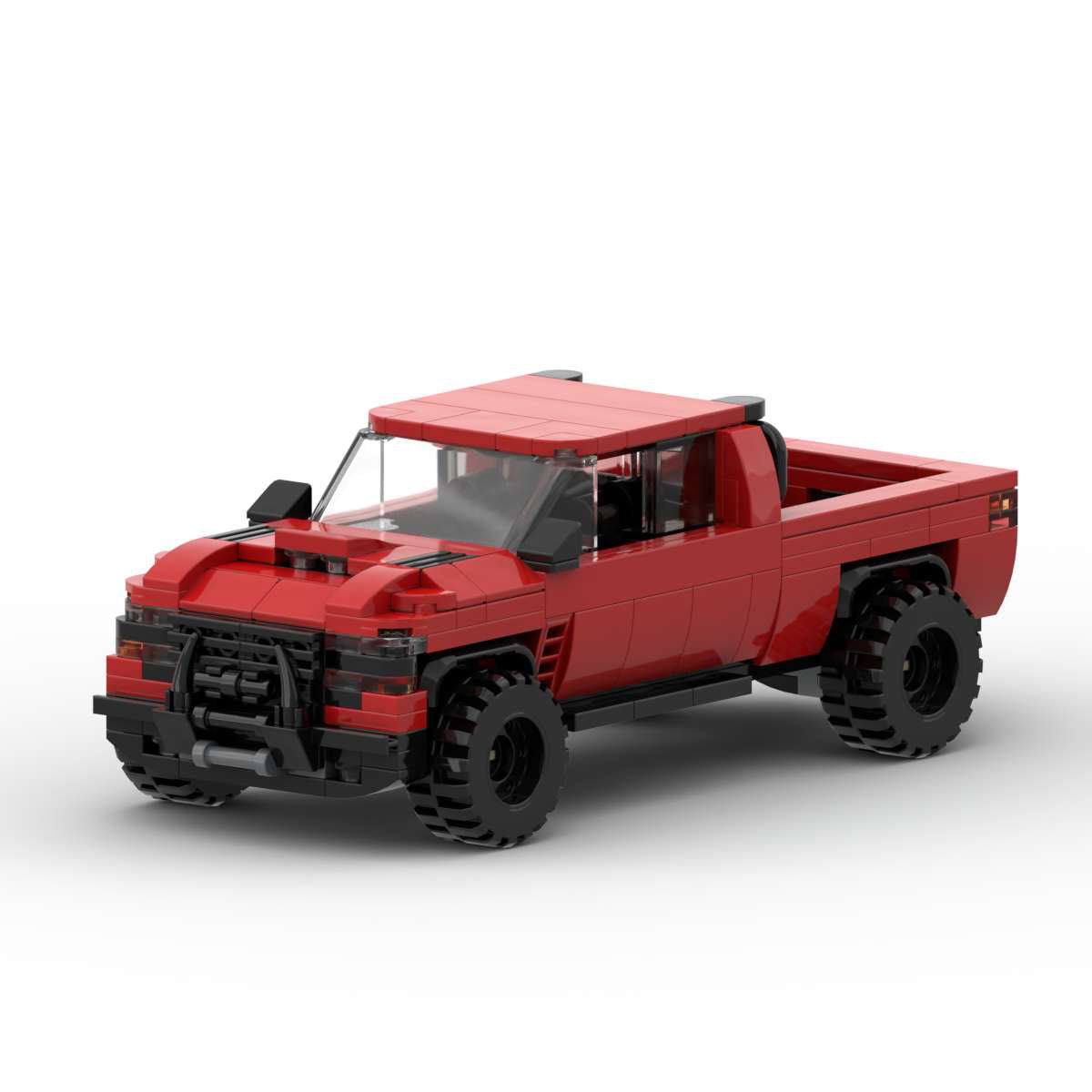 Dodge Ram 1500 TRX made from lego building blocks