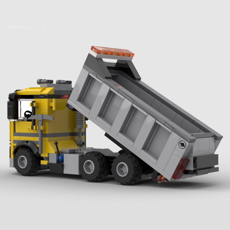 Dump Truck made from lego building blocks