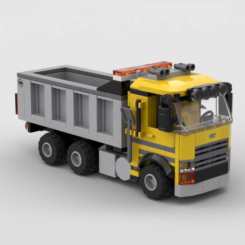 Dump Truck made from lego building blocks