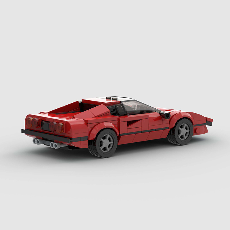 Ferrari 308 made from lego building blocks