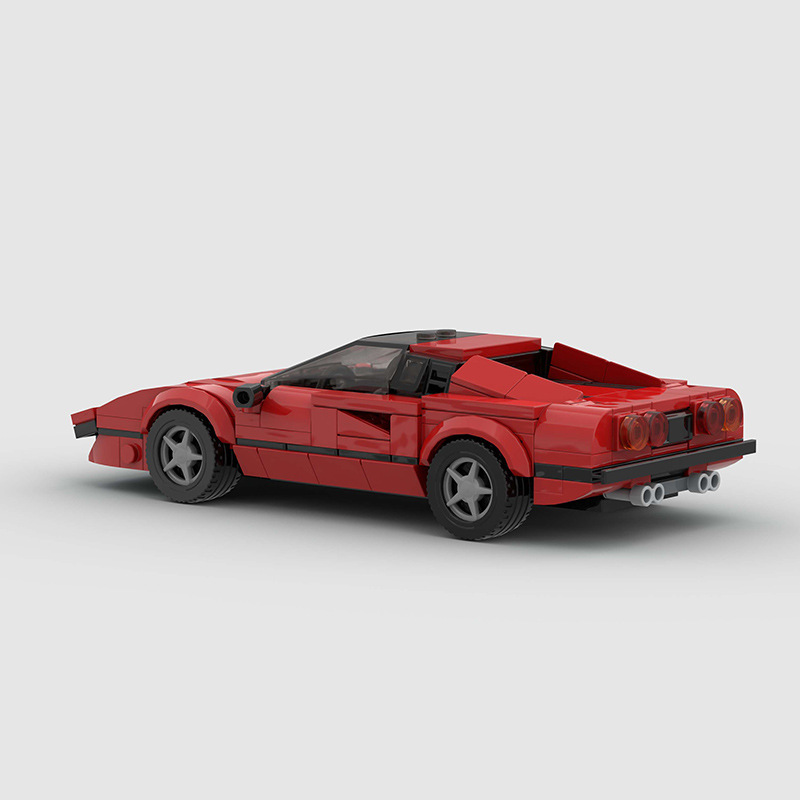 Ferrari 308 made from lego building blocks