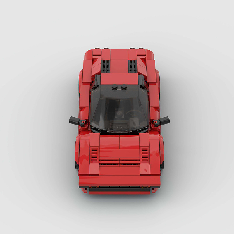 Ferrari 308 made from lego building blocks