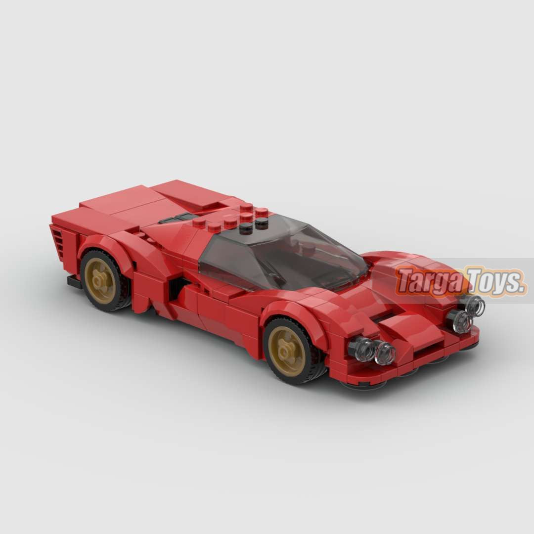 Ferrari 330 P3 made from lego building blocks