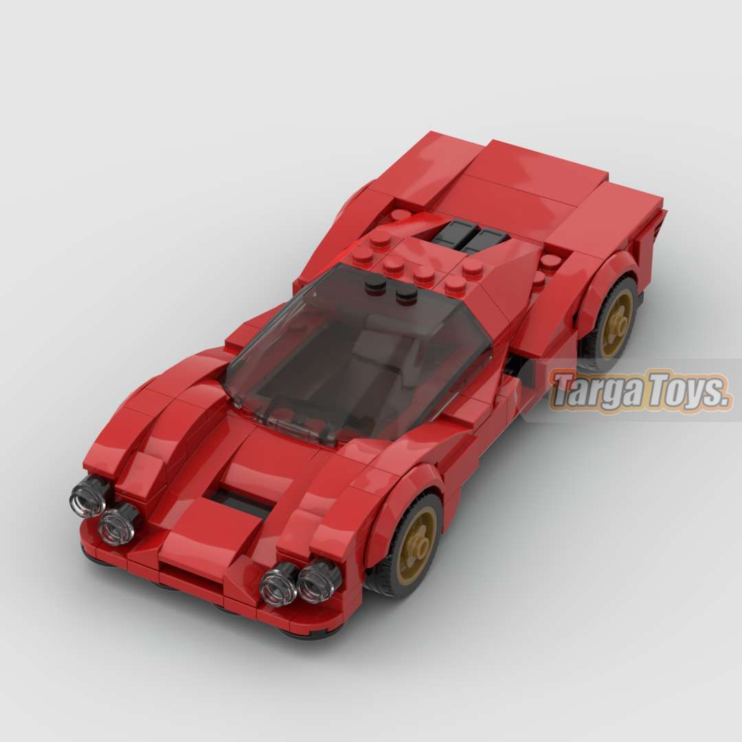 Ferrari 330 P3 made from lego building blocks