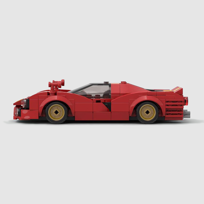 Ferrari 330 P4 made from lego building blocks