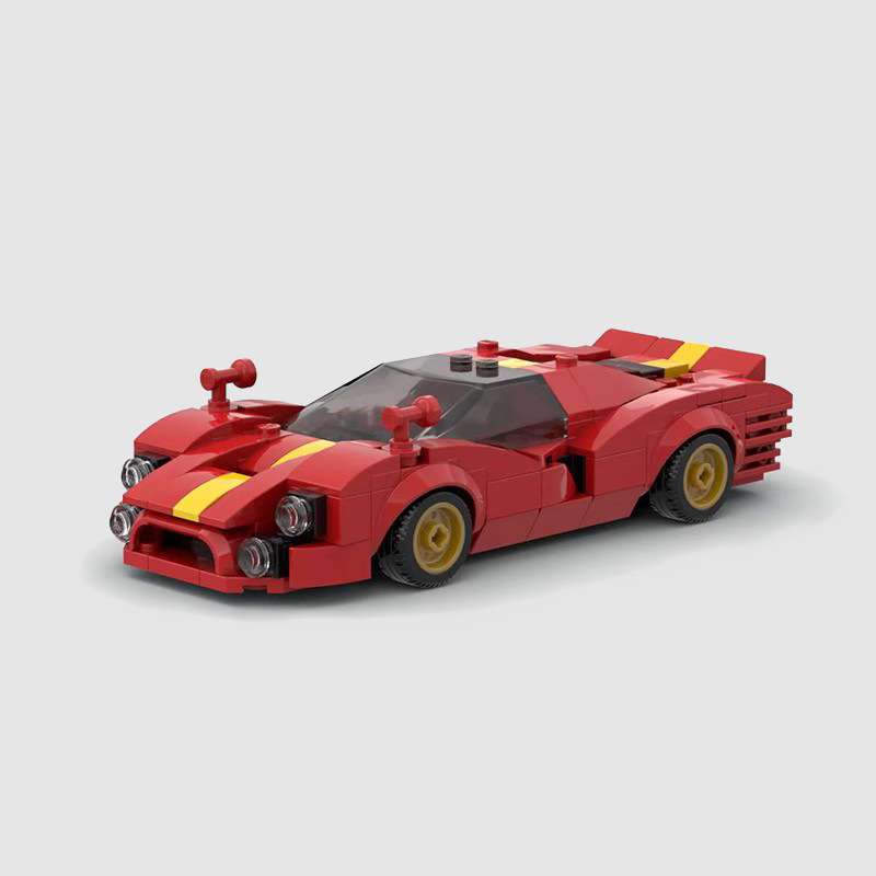 Image of Ferrari 330 P4 - Lego Building Blocks by Targa Toys