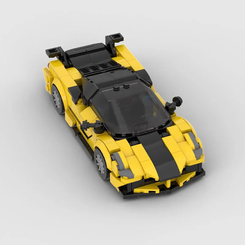 Ferrari 488 Mansory 4XX made from lego building blocks