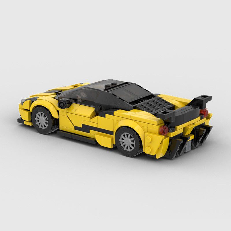 Ferrari 488 Mansory 4XX made from lego building blocks