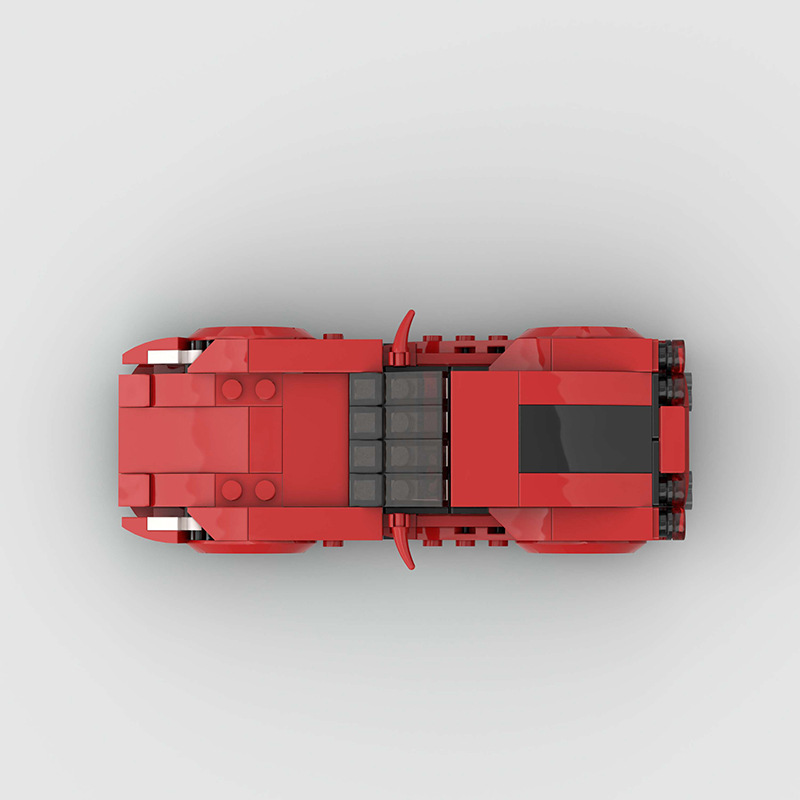 Ferrari 812 Superfast made from lego building blocks