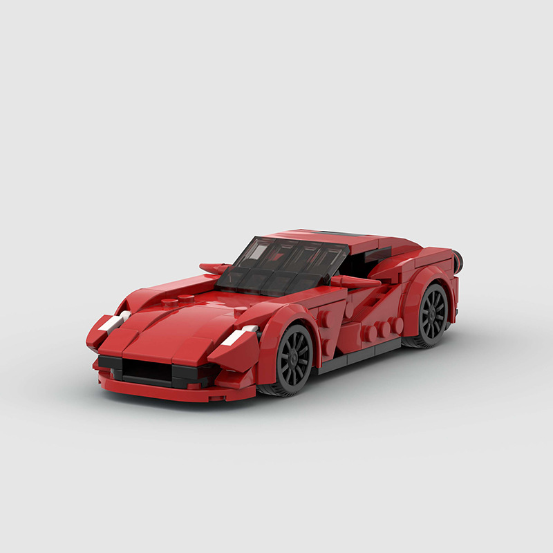 Image of Ferrari 812 Superfast - Lego Building Blocks by Targa Toys