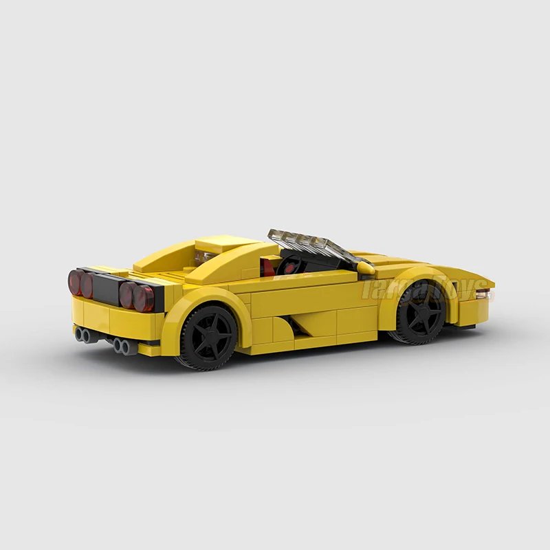 Ferrari F355 Spider made from lego building blocks