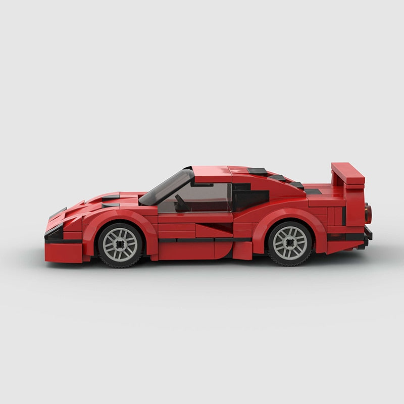 Ferrari F40 made from lego building blocks