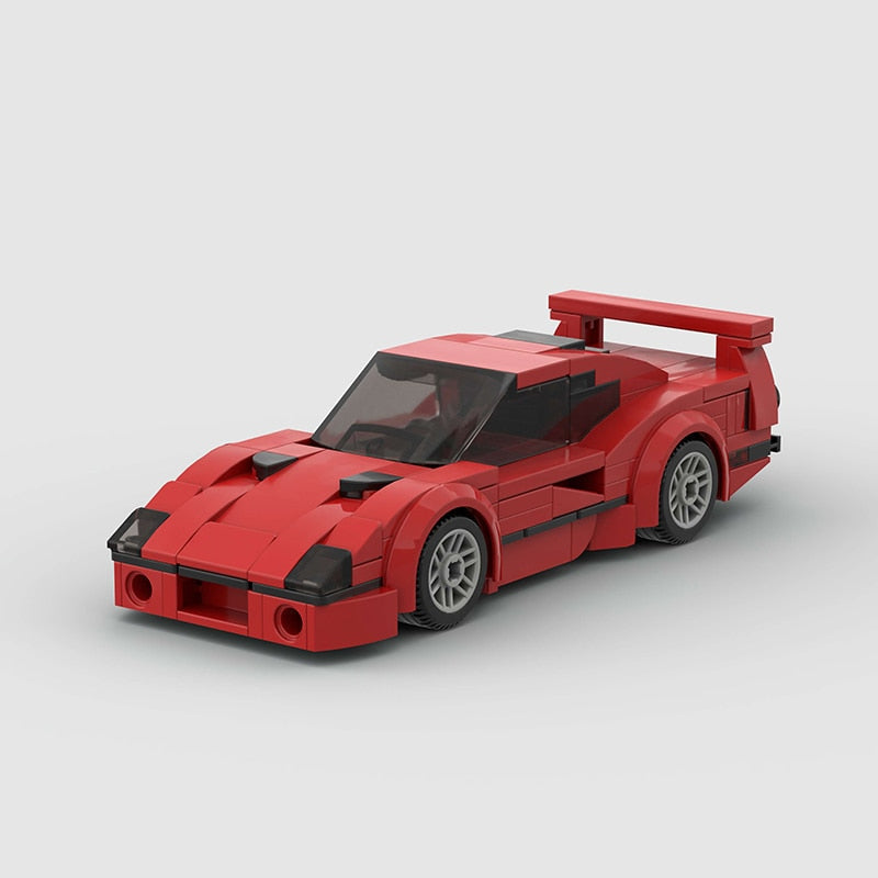 Image of Ferrari F40 - Lego Building Blocks by Targa Toys